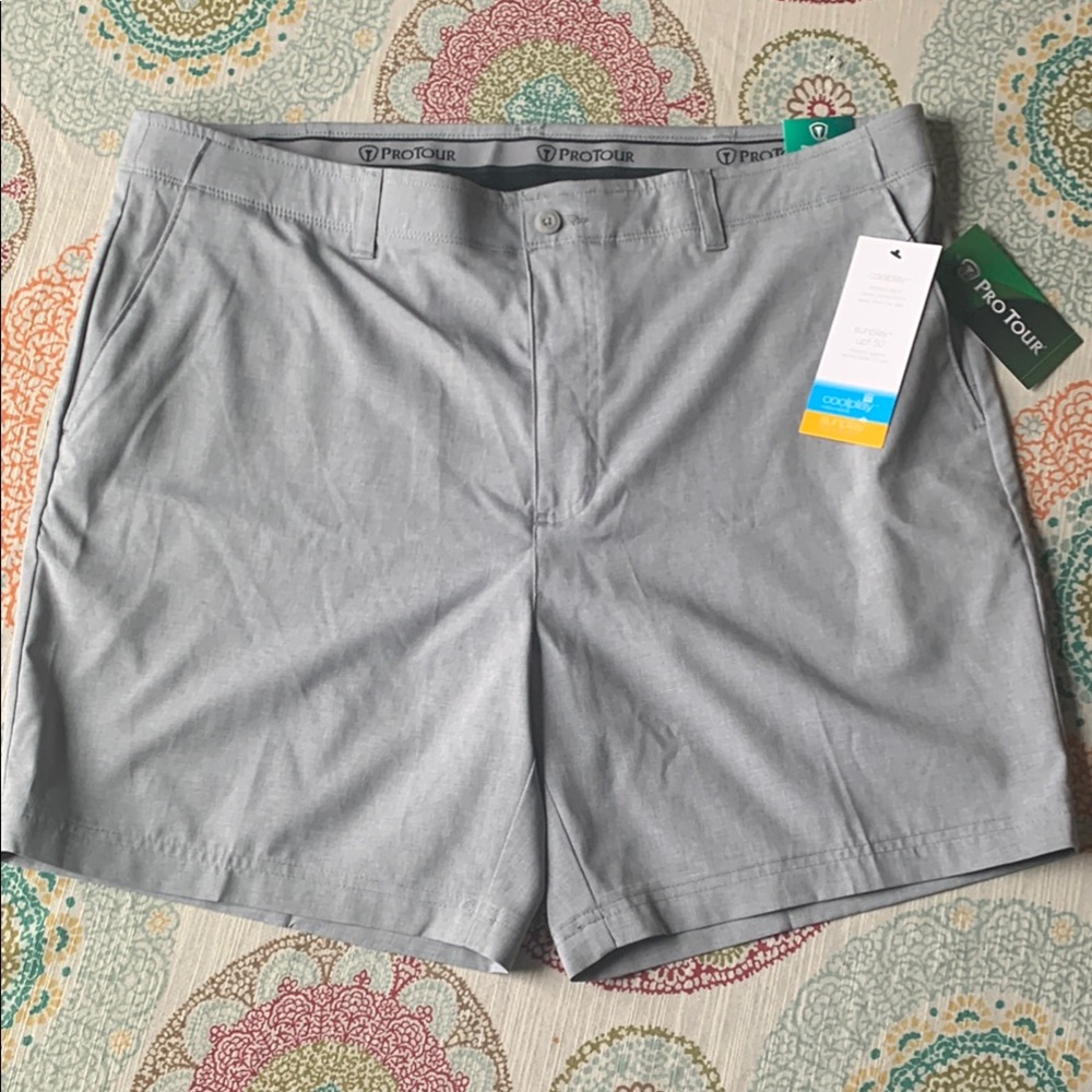 NWT Belk’s Pro Tour coolplay/sunplay Men's Gray Shorts 38